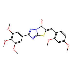C22H21N3O6S structure