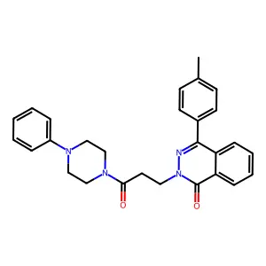 4-(4-Methylphenyl)-2-[3-oxo-3-(4-phenylpiperazin-1-yl)propyl]phthalazin-1-one structure