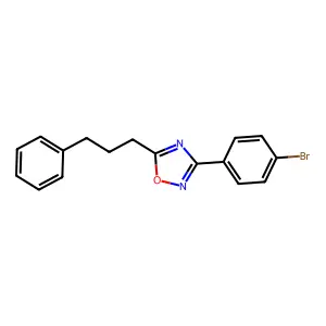 3-(4-Bromophenyl)-5-(3-phenylpropyl)-1,2,4-oxadiazole structure