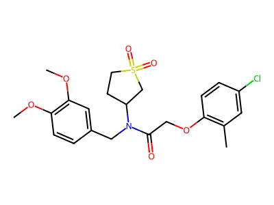 C22H26ClNO6S structure