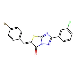 C17H9BrClN3OS structure