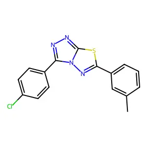 3-(4-Chlorophenyl)-6-(3-methylphenyl)[1,2,4]triazolo[3,4-b][1,3,4]thiadiazole structure