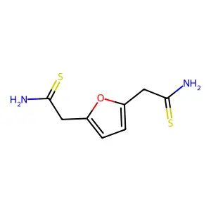 2,2'-Furan-2,5-diyldiethanethioamide structure