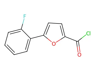 5-(2-fluorophenyl)furan-2-carbonyl Chloride structure