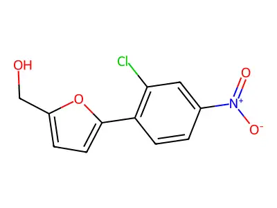 [5-(2-Chloro-4-nitrophenyl)furan-2-yl]methanol structure