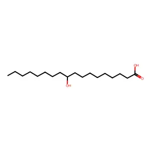 (10R)-10-羟基硬脂酸 structure