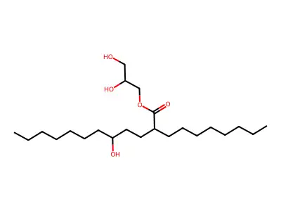 9-Octadecenoic acid, 12-hydroxy-, (R-(Z))-, ester with 1,2,3-propanetriol structure