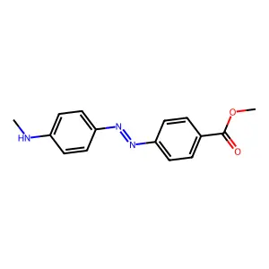 Methyl 4-((4-(methylamino)phenyl)azo)benzoate structure