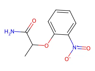 2-(2-Nitrophenoxy)propanamide structure