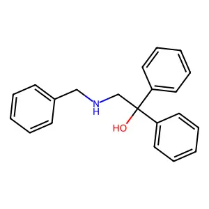 2-(Benzylamino)-1,1-diphenyl-1-ethanol structure