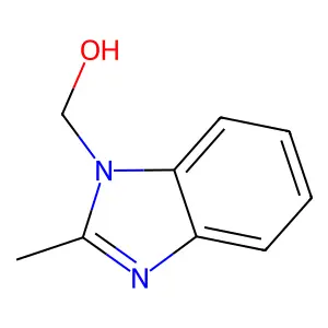 (2-methyl-1H-benzo[d]imidazol-1-yl)methanol structure