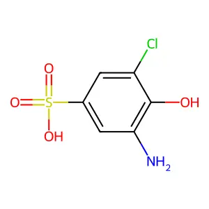 3-氨基-5-氯-4-羟基苯磺酸 structure
