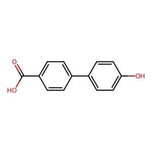 4'-Hydroxy-4-biphenylcarboxylic acid structure