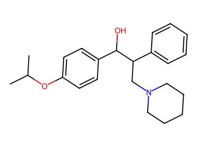 1-[4-(Methylethoxy)phenyl]-2-phenyl-3-piperidylpropan-1-ol structure
