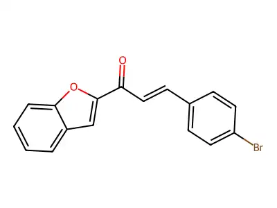 1-(2-Benzofuranyl)-3-(4-bromophenyl)-2-propen-1-one structure