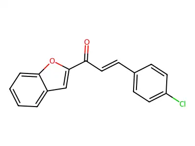 1-(2-Benzofuranyl)-3-(4-chlorophenyl)-2-propen-1-one structure