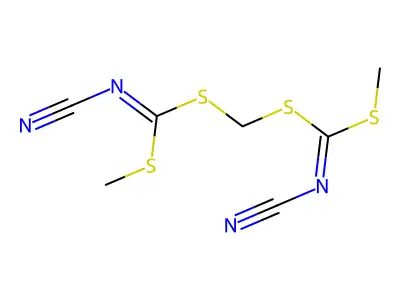 Methylenebis(methylcyanocarbonimidothioate) structure