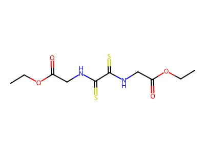 Oxamide, N,N'-bis(ethoxycarbonylmethyl)dithio- structure