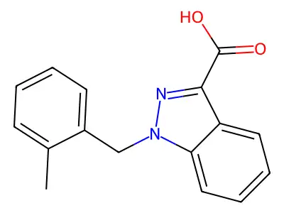 1H-Indazole-3-carboxylic acid, 1-(2-methylbenzyl)- structure