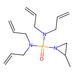 Phosphine oxide, bis(diallylamino)(2-methyl-1-aziridinyl)- structure