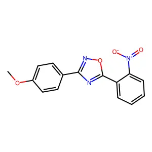 3-(4-Methoxyphenyl)-5-(2-nitrophenyl)-1,2,4-oxadiazole structure