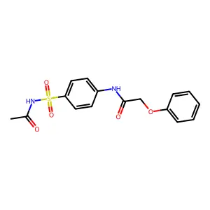 Acetamide, N-(4-((acetylamino)sulfonyl)phenyl)-2-phenoxy- structure