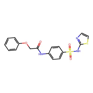 2-phenoxy-N-(4-(N-(thiazol-2-yl)sulfamoyl)phenyl)acetamide structure