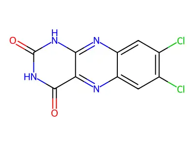 Benzo(g)pteridine-2,4(1H,3H)-dione, 7,8-dichloro- structure