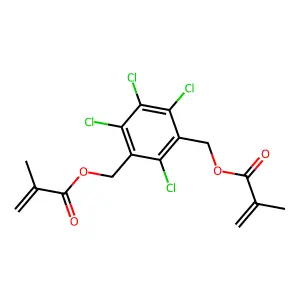(Tetrachloro-1,3-phenylene)bis(methylene) bismethacrylate structure