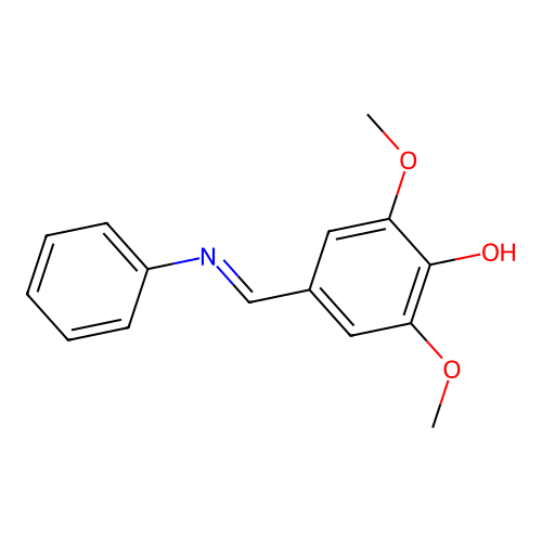 N-(3,5-Dimethoxy-4-Hydroxybenzylidene)Aniline structure