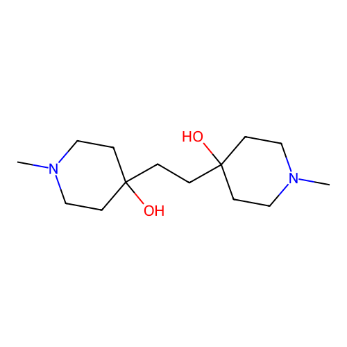 4,4'-Dihydroxy-1,1'-dimethyl-4,4'-ethylenedipiperidine structure