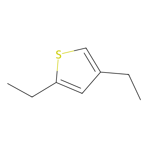 Thiophene, 2,4-diethyl structure