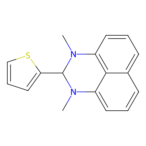 1,3-dimethyl-2-(2-thienyl)-2,3-dihydro-1H-perimidine structure
