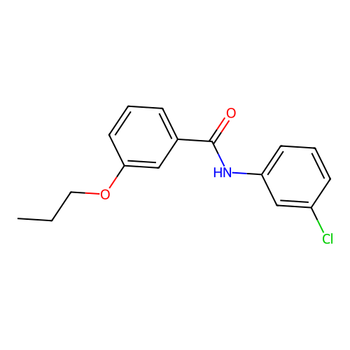 N-(3-chlorophenyl)-3-propoxybenzamide structure