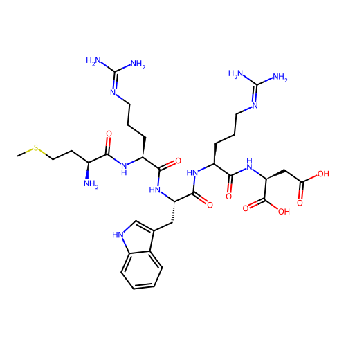 L-Aspartic acid, L-methionyl-L-arginyl-L-tryptophyl-L-arginyl- structure