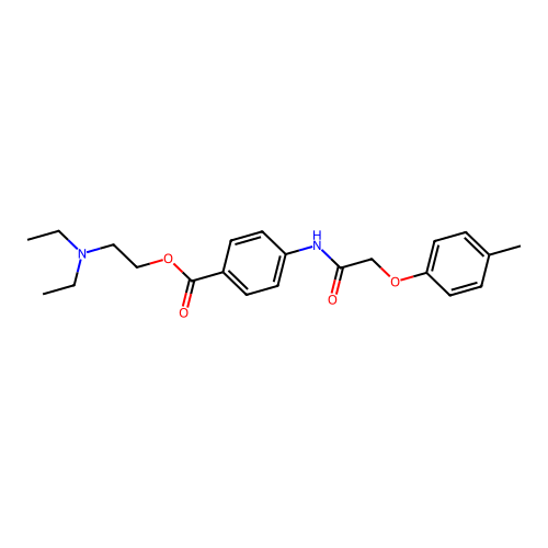 2-(Diethylamino)ethyl 4-{[(4-methylphenoxy)acetyl]amino}benzoate structure