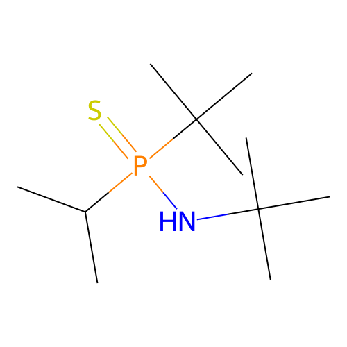 N,P-di-tert-butyl-P-propan-2-ylphosphinothioic amide structure