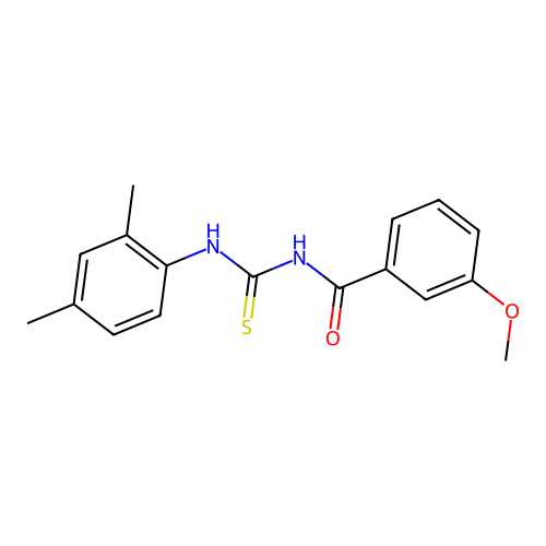 N-[(2,4-dimethylphenyl)carbamothioyl]-3-methoxybenzamide structure