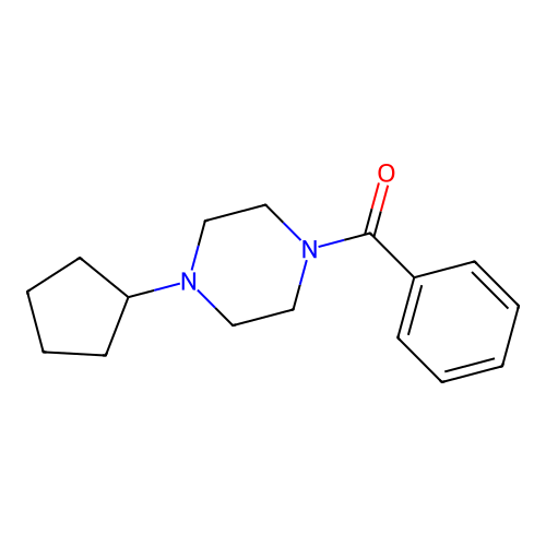 1-Benzoyl-4-cyclopentylpiperazine structure