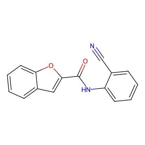 N-(2-cyanophenyl)-1-benzofuran-2-carboxamide structure