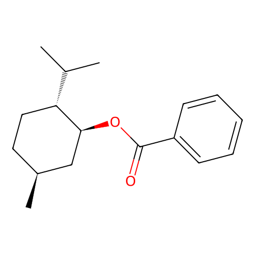 (1S,2R,5S)-2-Isopropyl-5-methylcyclohexyl benzoate structure