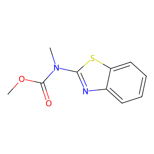 Methyl 1,3-benzothiazol-2-yl(methyl)carbamate structure