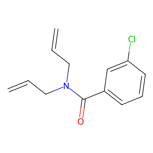 N,N-diallyl-3-chlorobenzamide structure