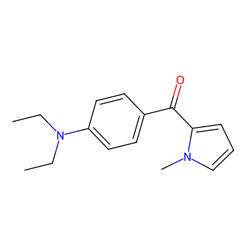 [4-(Diethylamino)phenyl]-(1-methylpyrrol-2-yl)methanone structure