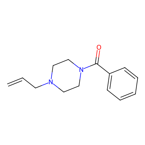 Phenyl-(4-prop-2-enylpiperazin-1-yl)methanone structure
