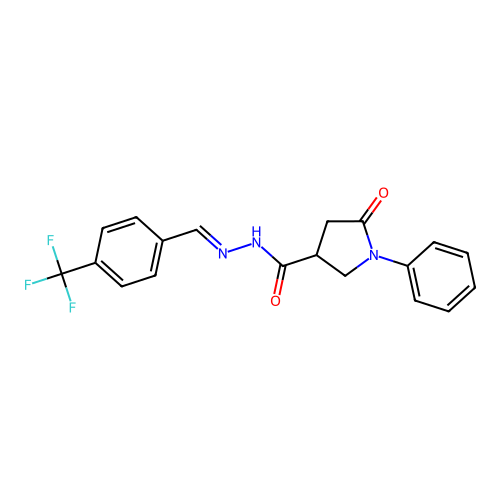 C19H16F3N3O2 structure