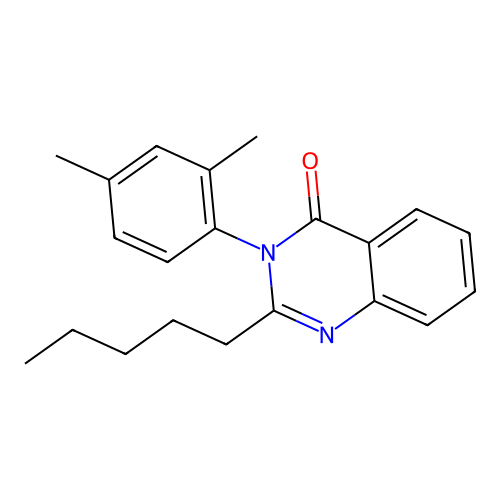 3-(2,4-dimethylphenyl)-2-pentylquinazolin-4(3H)-one structure