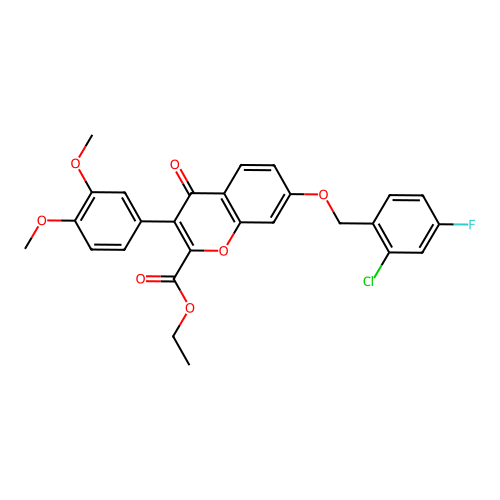 C27H22ClFO7 structure