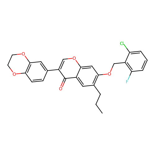 C27H22ClFO5 structure
