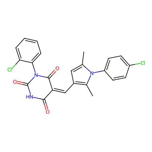 C23H17Cl2N3O3 structure